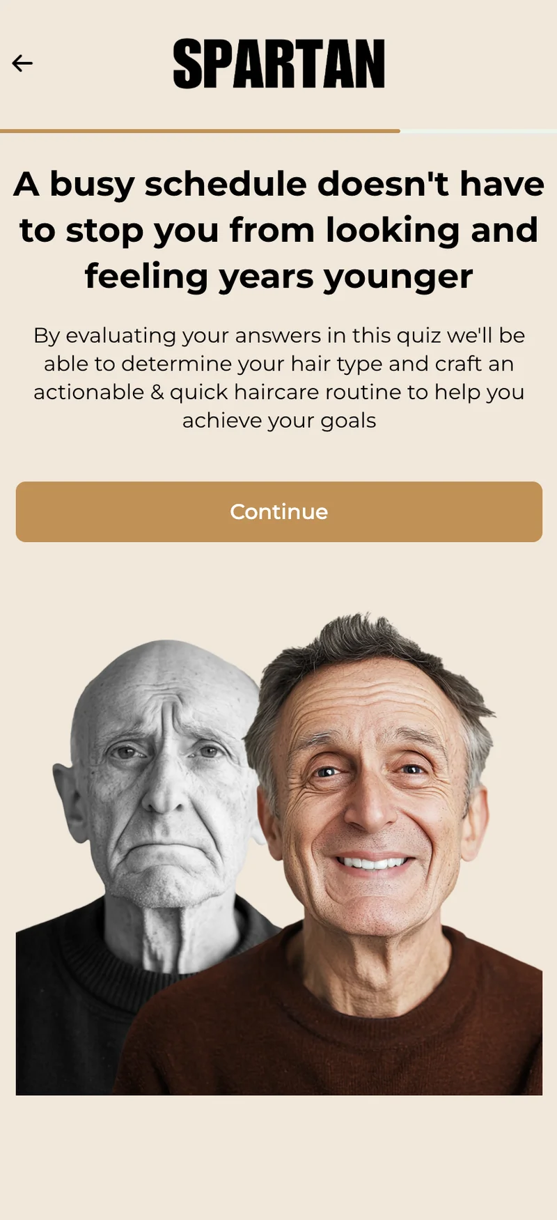 Spartan quiz step 11 — before/after motivation transition