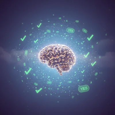 Brain illustration representing micro-commitments and dopamine