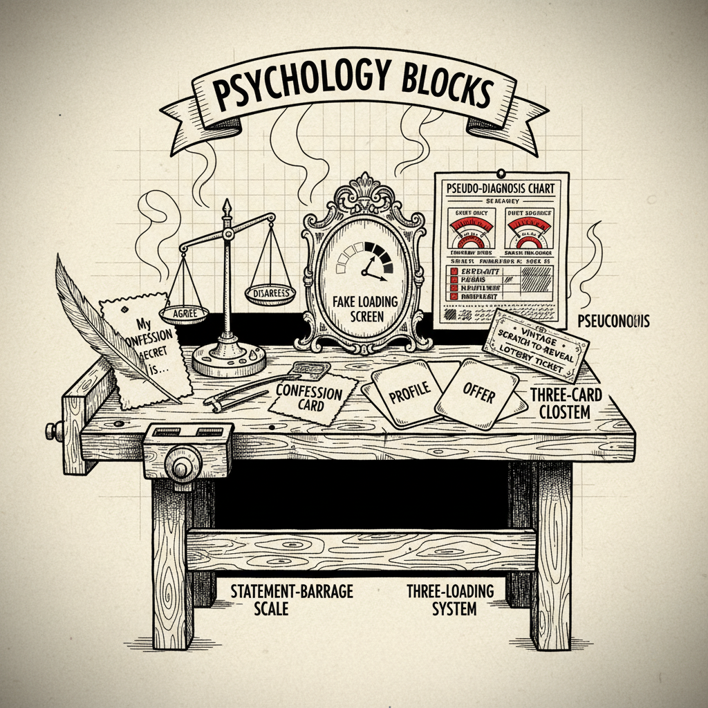 ClarFlow psychology blocks — the artisan tools of DTC quiz funnels